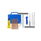 Kit Reparo De Pneus Sem Câmara Carro Moto 12 Peças Maleta Premium