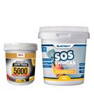 Kit Reparo Flexível Massa Tapa Tudo 5000 90g E SOS Trincas 800g Branco