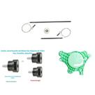 Kit Reparo Fox da Máq Vidro Elétrico p Traseira Dir Suporte da Roldana 3 Coxim Cód.086,20076,5156 Kit Reparo Fox da Máq Vidro Elétrico p Traseira Dir Suporte da Roldana 3 Coxim Cód.086,20076,5156