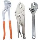 Kit Reparo Hidráulico Alicate Bomba DAgua 10" + Pressão 10" + Chave Ajustável Inglesa 6"