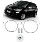 Kit Reparo Maquina De Vidro Elétrico Citroen C3 Hatch Porta Traseira Lado Esquerdo e Direito Com Roldana Molas Cabo Aço