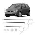 Kit Reparo Maquina De Vidro Elétrico Vw Volkswagen Novo Polo Portas Da Frente Dianteiras 2003 Em Diante