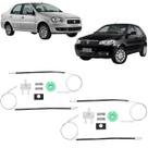 Kit Reparo Maquina Elevador Vidro Elétrico Palio Fire 4 Portas Siena e Weekend Portas Dianteiras Lado Direito e Esquerdo