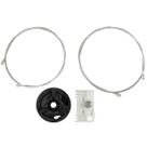 KIT REPARO MAQUINA VIDRO ELETRICO CHEVROLET GM MERIVA PORTA TRASEIRA LADO DIREITO 2002 à 2012
