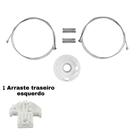 Kit Reparo Maquina Vidro Elétrico Focus Portas Traseira Arraste Esquerdo 0131 1073
