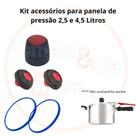 Kit reparo para panelas de pressão 1 Peso - 2 Válvulas - 2 Borrachas