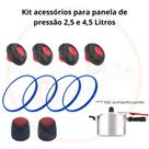 Kit reparo para panelas de pressão 2 Pesos - 4 Válvulas - 4 Anéis de vedação Kit reparo para panelas de pressão 2 Pesos - 4 Válvulas - 4 Anéis de vedação