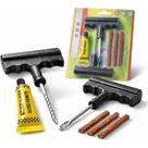 Kit Reparo Pneu Sem Câmara Conserto Remendo Jogo Borracheiro Carro Moto Bicicleta Reparação de Pneus Pequeno Conjunto de Ferramentas Macarrão Frio