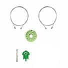 Kit Reparo Stilo Maquina Vidro Traseiro C/Tensor Lado direito e lado esquerdo 1 0126/1 1069