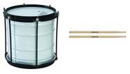 Kit Repinique 10 Pol 30cm Alumisteel Batuka Repique 10x30 + Par Baquetas Caixa Repique Master Fanfarra Mt-20