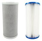 Kit Reposição Big Blue 1 Carvão Ativado 1 Plissado Lavável Branco