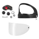 Kit Reposição Capacete Sport Moto com 10 Máscara 10 Viseira 10 Botão