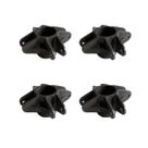 Kit Reposição com 4 Flanges para Varal Giratório Eixo Tarugo 4 Pontas