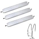 Kit reposição Degrau reforçado para escada de Piscina Netuno (com tirante) - 3 unidades
