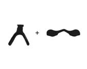 Kit Reposição Oakley Radar Ev Path Suporte + Borracha Nasal