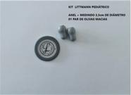 Kit Reposição P/ Estetoscópio Littmann Pediátrico - Cinza