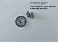 Kit Reposição P/ Estetoscópio Littmann Pediátrico cinza
