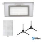 Kit reposição para Robô Aspirador KABUM! smart 100 - 1 Reservatório de Poeira + 5 Filtros HEPA + 2 Pares de Escovas Laterais - KSHPR191