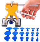 Kit Repuxadeira Martelinho De Ouro Alicate Com 18 Ventosas The Black Tools