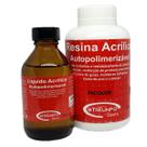Kit Resina Acrílica Auto Pó Incolor 225g + Líquido 100ml Triunfo Kit Resina Acrílica Auto Pó Incolor 225g + Líquido 100ml Triunfo