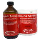 Kit Resina Acrílica Auto Pó Incolor 450g + Líquido 250ml Triunfo