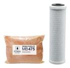 Kit Resina Mista Mb475 Purolite 400g - Carvão Block 9.3/4