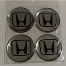 Kit resinado jogo 4 emblema de calota 48mm honda cinza