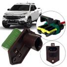 Kit Resistência E Conector Fiat Novo Uno Toro Sistema Denso