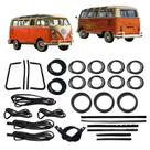 Kit Restauração Borracha Porta Vidro Parabrisa Kombi 53 A 75