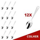 Kit Restaurante Colher De Reforçada Inox 12 Pçs Bar / Casa