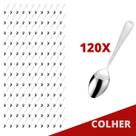 Kit Restaurante Colher De Reforçada Inox 120 Pçs Bar / Casa
