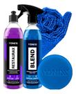 Kit Restaurax 500ml Renovador Plásticos + Cera Blend Vonixx Kit Restaurax 500ml Renovador Plásticos + Cera Blend Vonixx