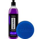 Kit Restaurax Revitalizador Restaurador Renovador de Plasticos 500ml Vonixx Aplicador De Espuma Para Produtos