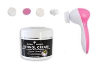 Kit Retinol Creme Tratamento Facial Hialurônico +Massageador - New Essence