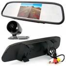 Kit Retrovisor Com Tela 4.3 pol Roadstar RS520BR Pro Line e Câmera de Ré Dinâmica RS203BR