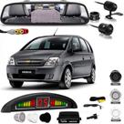 Kit Retrovisor Lcd Camera Sensor De Estacionamento Chevrolet Meriva