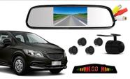 Kit Retrovisor Lcd Camera Sensor De Estacionamento Chevrolet Prisma