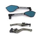 Kit Retrovisor Manete Lander 250 Motard X Ybr Factor 125