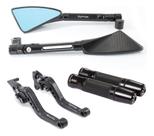 Kit Retrovisor Manopla Manete Cg Titan Fan Start 150 160