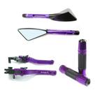 Kit Retrovisor Manopla Manete Yamaha R1 R6 Xj6 Mt07 Mt09 Fz6