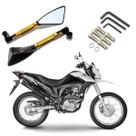 Kit Retrovisor Stallion Esportivo Triangular R08 para Moto Honda NXR 160 BROS 2002 - 2017 2018 2019 2020 2021