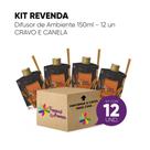 Kit Revenda Difusor De Ambiente Cravo E Canela 150ml 12 UN Kit Revenda Difusor De Ambiente Cravo E Canela 150ml 12 UN