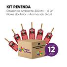 Kit Revenda Difusor Flores Do Amor 300 ml -12 UN