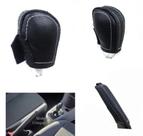 Kit Revestimento Couro Capa Manopla Câmbio I-motion e Alavanca Freio de Mão Volkswagen Up