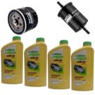 Kit Revisão 4 Litros Óleo Lubrax 10W40 + Filtros Óleo e Combustível Logan e Sandero 1.0 12V 3cc 2017 em Diante