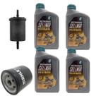 Kit Revisão 4 Litros Óleo Petronas 5W40 + Filtros Peugeot Renault Citroen