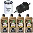 Kit Revisão 4 Litros Óleo Total Future 0W20 + Filtro Óleo e Combustível Honda Civic Todos 2013 até 2022 e Honda Fit 2014 até 2021