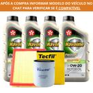 Kit Revisão 4L Óleo Sintético Havoline 0W-20 ProDS + Filtro de Óleo e Filtro de Ar