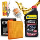 Kit Revisão Biz 100 Ipiranga 10w30 Filtros e Vela Ngk
