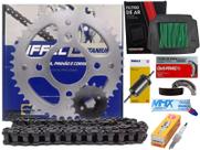 Kit Revisão Biz 125 11 Á 24 Relação, Filtros, Lona, Vela